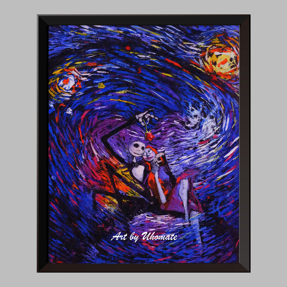 Art at Home: Date Night Jack & Sally! - Uncorked Canvas