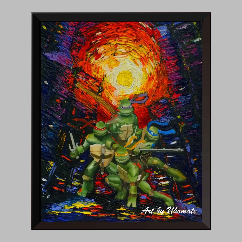 Ninja Turtle Decor | Uhomate Starry Nusery Wall Mutant Night Teenage Decor